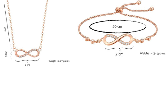 Infinity Diamond Gold Love Knot Bracelet