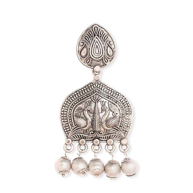 Oxidised earrings India inspired by classic artistry