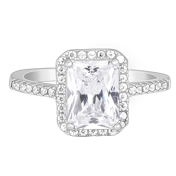 Silver Love Ring Cartier Style in 925 Sterling Silver Zircon Adjustable Design