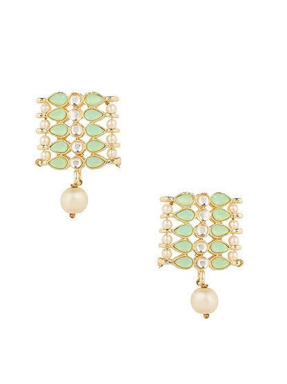 Pearl Choker Necklace Indian in Gold Plated Traditional Kundan and Pearl Choker Necklace Jewellery Set for Women and Girls