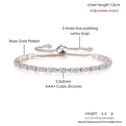 Stylish Cubic Zirconia American Diamond Adjustable Bracelet For Women & Girls Bracelet, Gift for Her