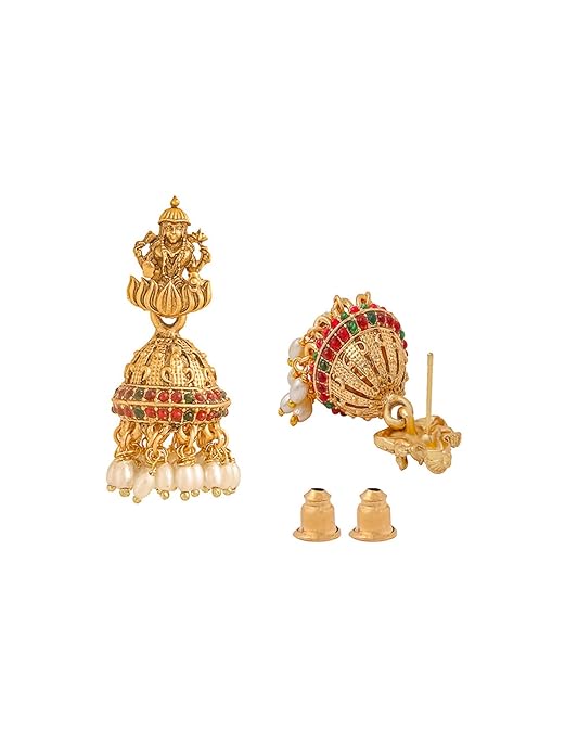 Temple Necklace Gold Long Traditional Set