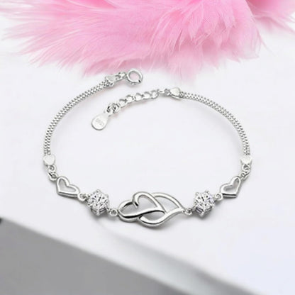 Copper Sterling Silver Charm Bracelet for Women(Pack of 1)