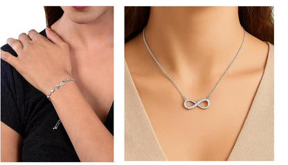 Infinity Diamond Gold Love Knot Bracelet