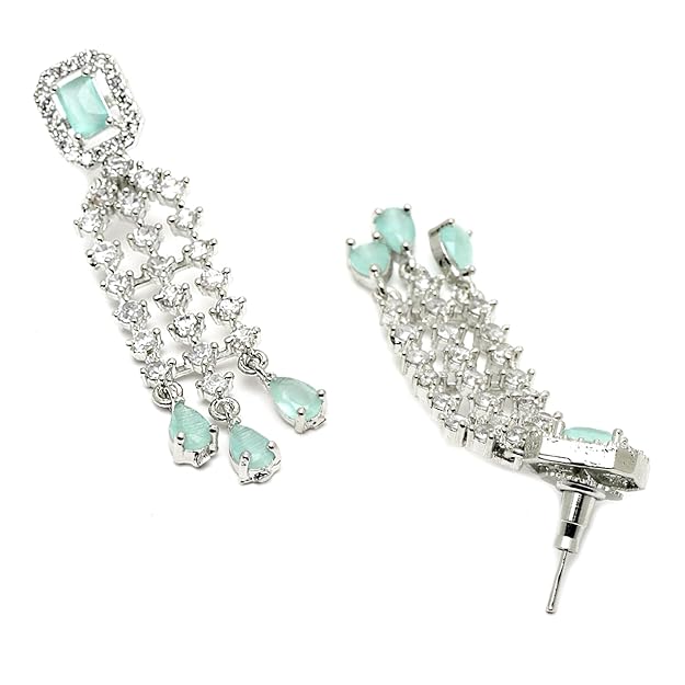 American diamond choker set for bridal and party wear