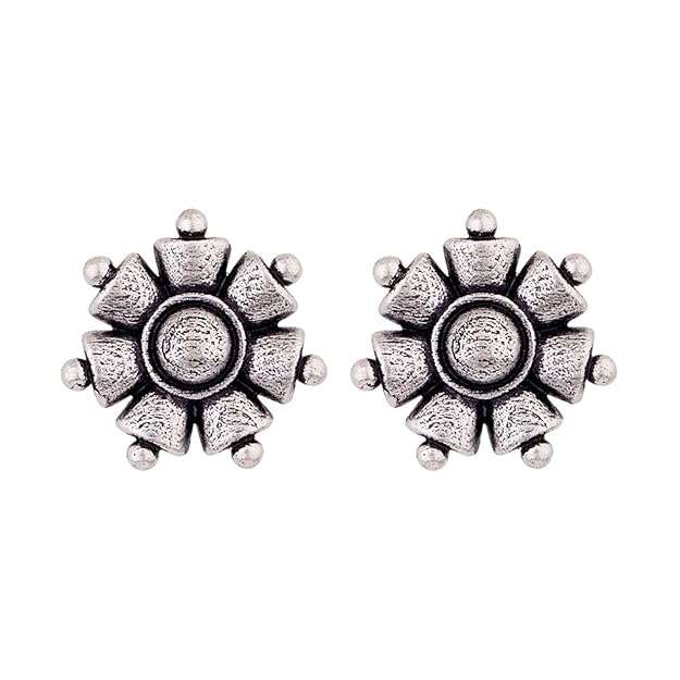 Classic Everyday Silver Stud Earrings