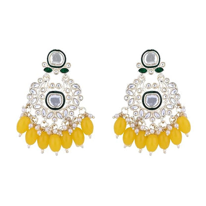 Choker Necklaces for Women in Traditional Meenakari Kundan and Pearl Choker Necklace Jewellery Set