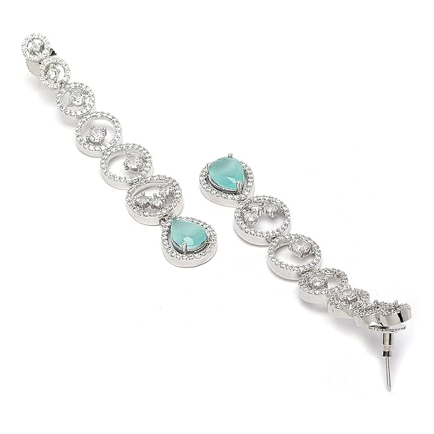 Diamond drop earrings for women for weddings and parties