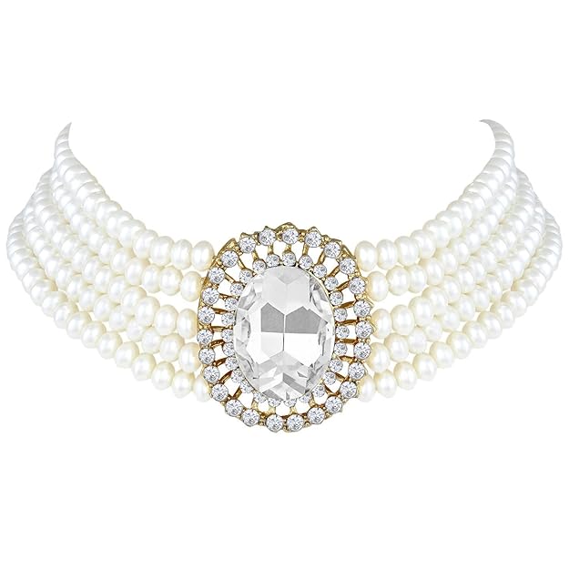 Choker necklace with elegant traditional design