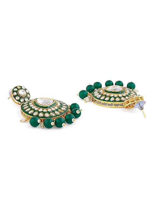 Green Choker Necklace Meenakari Bridal Set
