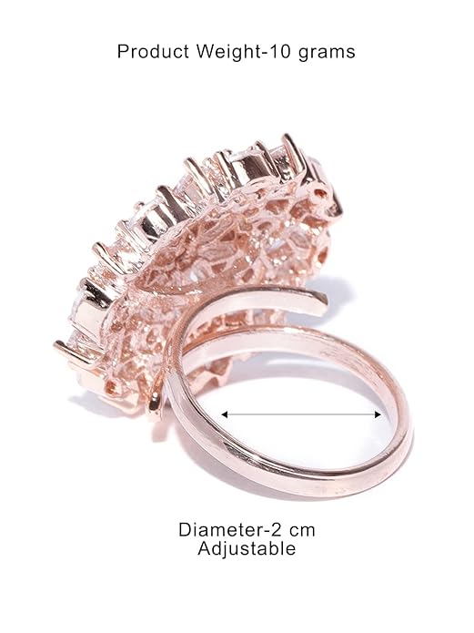 Adjustable Cubic Zirconia Ring