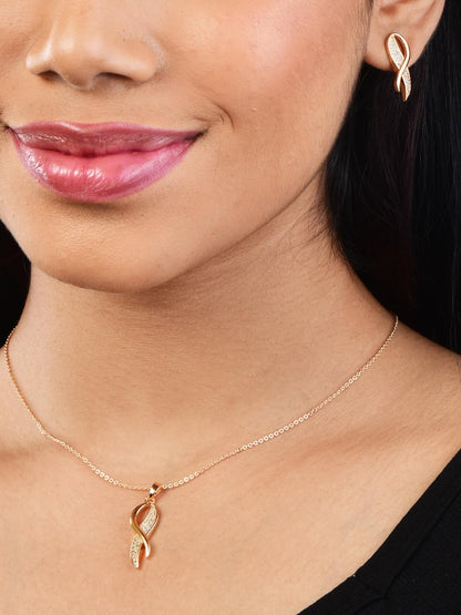 Infinity Diamond Gold Love Knot Bracelet