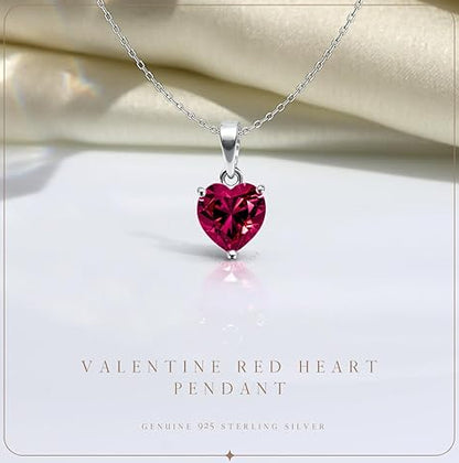 Silver Necklace with Heart Locket in 925 Sterling Silver Pendant Style