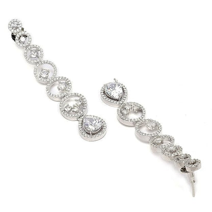 Diamond drop earrings for women for weddings and parties