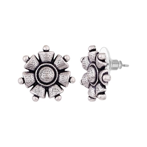Classic Everyday Silver Stud Earrings