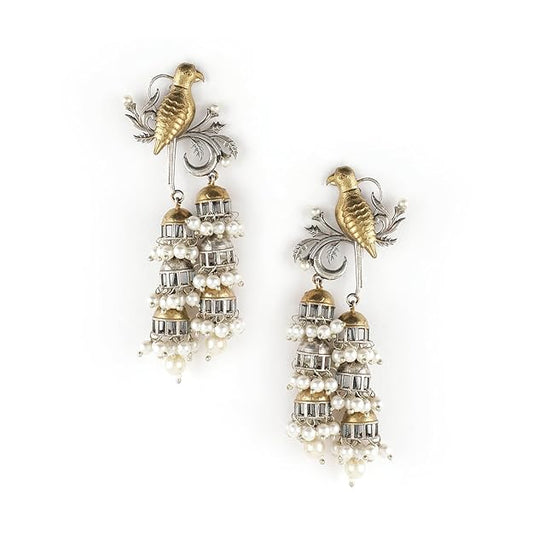 Oxidised Boho Designing Dangle Earrings