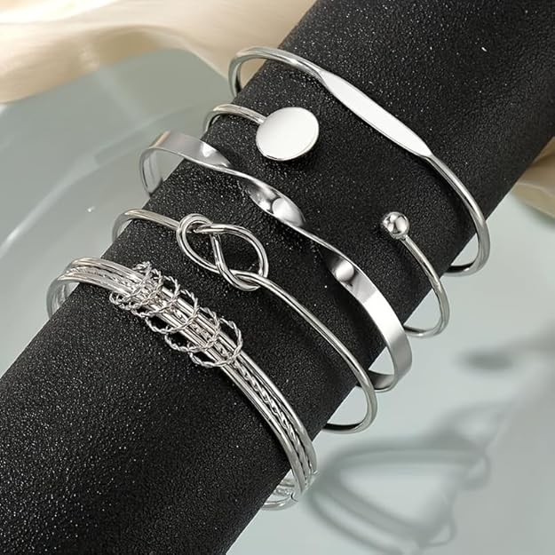 Set of 5 Latest Stylish MultilayerBangle Bracelet for Women and Girls