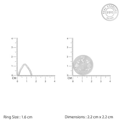 Diamond Vanki Ring in 925 Sterling Silver Classic Traditional Design