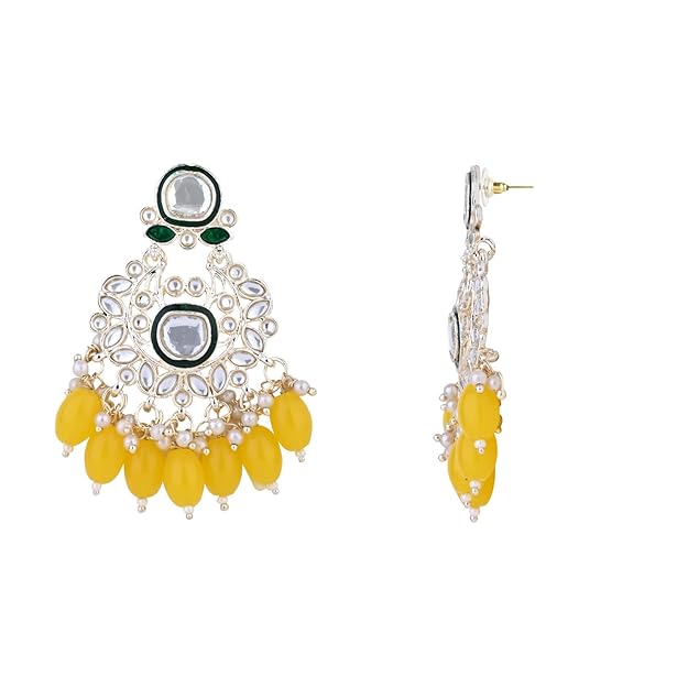 Choker Necklaces for Women in Traditional Meenakari Kundan and Pearl Choker Necklace Jewellery Set