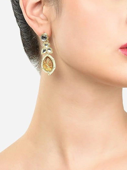 Multicolor Enamel Chand Bali Jhumka Earrings Set Of 2