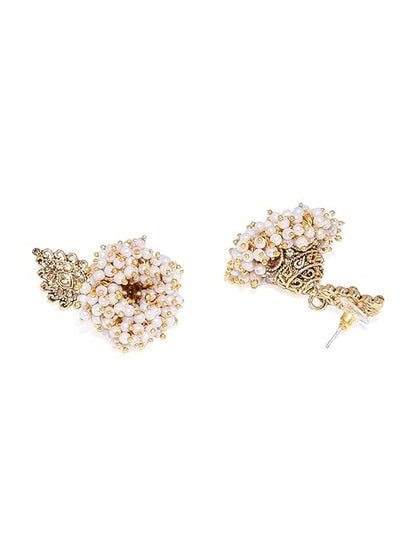 Antique Gold Jhumki Dangle Earrings