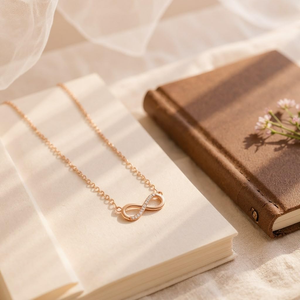 Infinity Diamond Gold Love Knot Bracelet