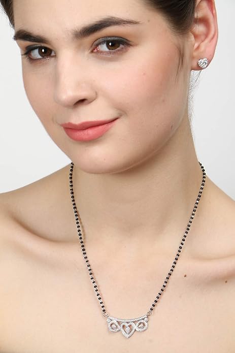 Mangalsutra necklace modern style with sleek detailing