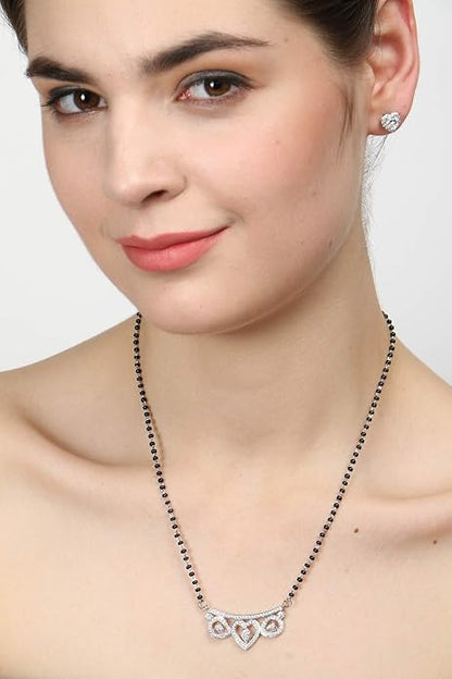 Mangalsutra necklace modern style with sleek detailing