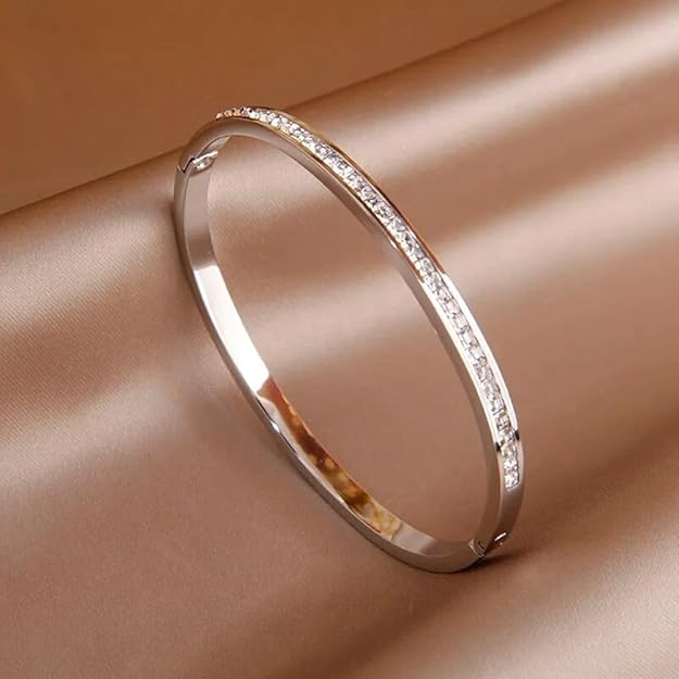 Gold Plated Crystal Cuff Bracelet