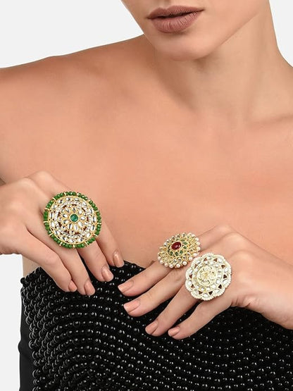 Indian Bridal Wedding Collection Ring Set of 3