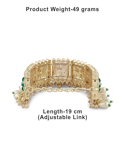 Kundan & Beads Ethnic Pearl Bracelet Wedding
