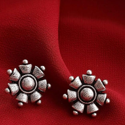 Classic Everyday Silver Stud Earrings