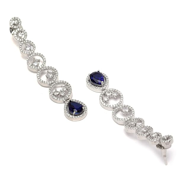 Diamond drop earrings for women for weddings and parties