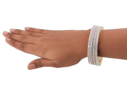 American Diamond Bangles Set Pack of 4