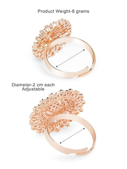 Cubic zirconia rings that look real with brilliant finish