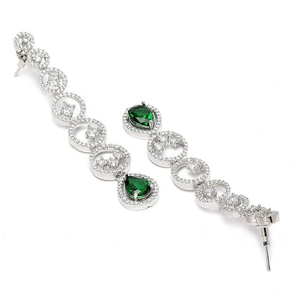 Diamond drop earrings for women for weddings and parties
