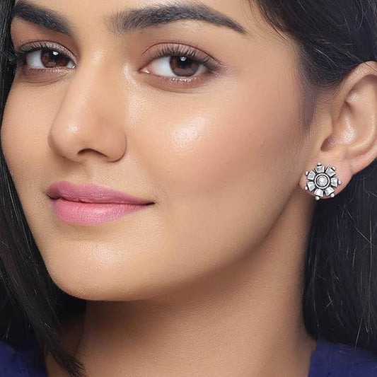 Classic Everyday Silver Stud Earrings