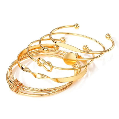 Set of 5 Latest Stylish MultilayerBangle Bracelet for Women and Girls