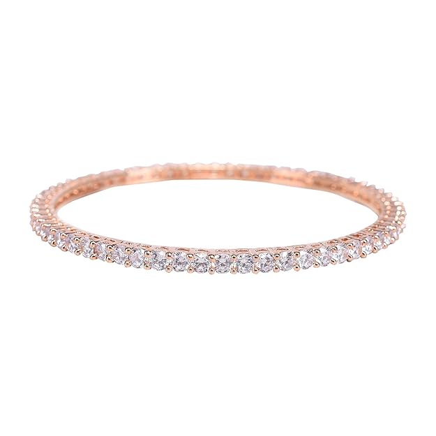 Rose gold plated bracelets with modern elegant style
