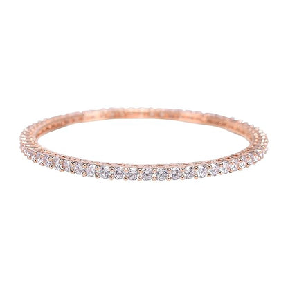 Rose gold plated bracelets with modern elegant style