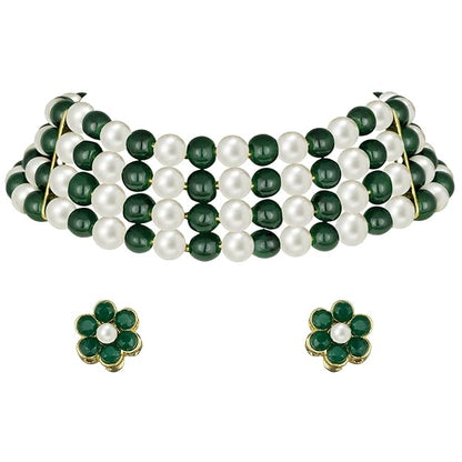 Maharani Necklace in Traditional Maharani Haar Necklace with Earrings Bridal Jewellery Set for Women