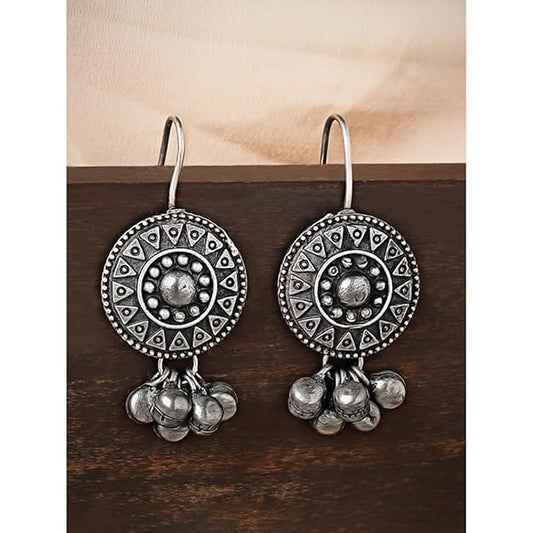 Earrings Gift for Women in Oxidised Boho Stylish Drop Design