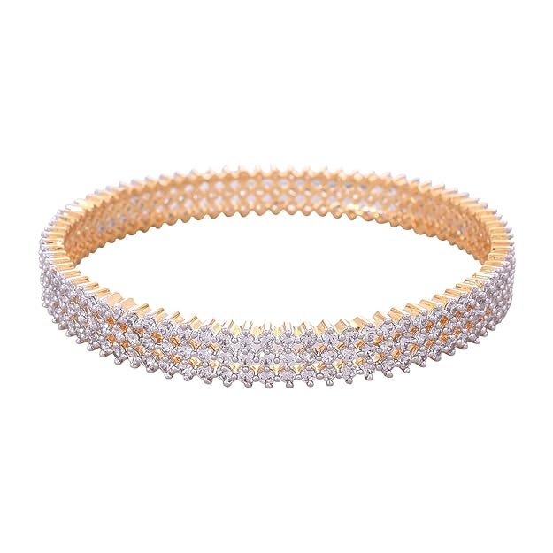 AD jewellery bangles with sparkling stone detailing