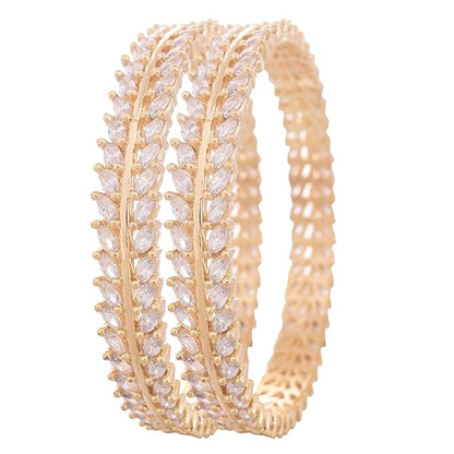 Gold Plated Marquise American Stone Bangles