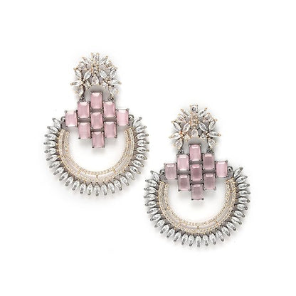 American Diamond Chandbali Earrings
