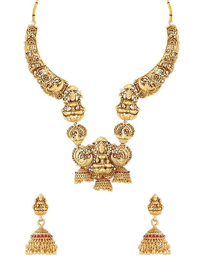 Gold Plated Traditional Temple Jewellery Set