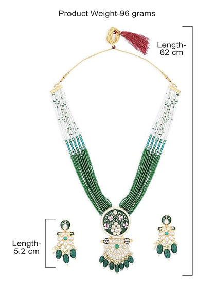 Meenakari kundan necklace with rich ethnic craftsmanship