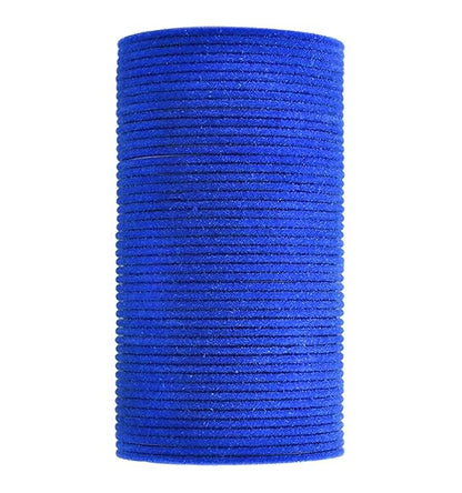 Velvet Metal Bangles for Women Available in Blue Color Set of 32 Bangles