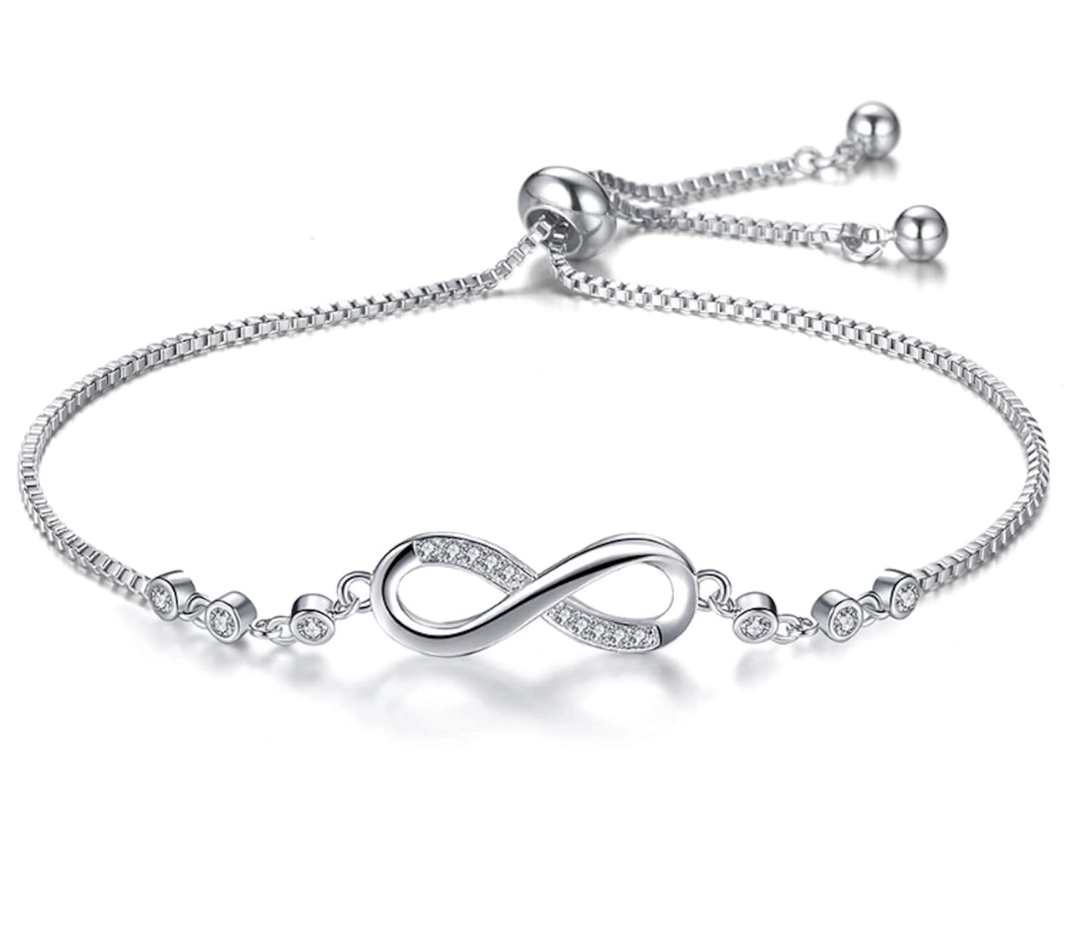 Infinity Diamond Gold Love Knot Bracelet