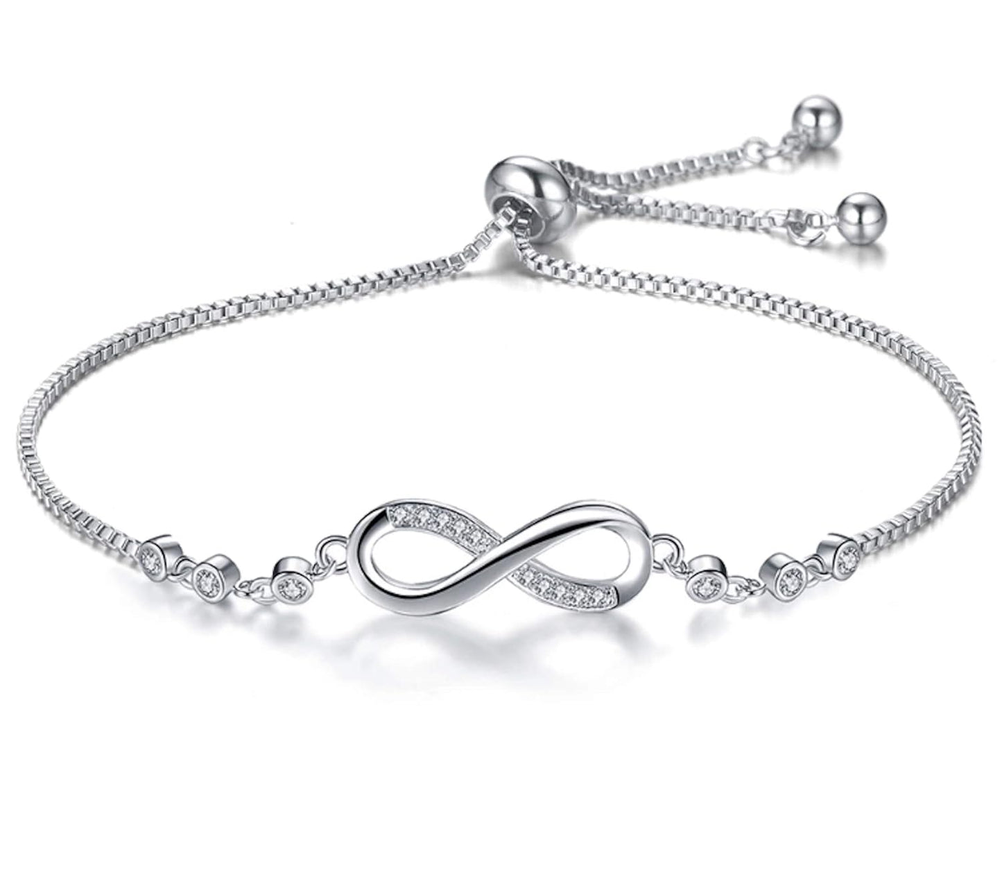 Infinity Diamond Gold Love Knot Bracelet